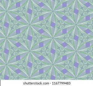 Guilloche vector seamless pattern. Color background with thin lines and optical blending effect