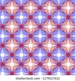 Guilloche vector seamless pattern. Color background with thin lines and optical blending effect