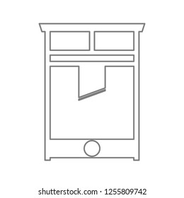 Guillotine icon. Element of cyber security for mobile concept and web apps icon. Thin line icon for website design and development, app development