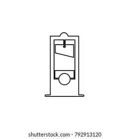 Guillotine icon. Elements of human deaths icon. Premium quality graphic design icon. Baby Signs, outline symbols collection icon for websites, web design, mobile app on white background