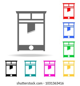 Guillotine icon. Elements in multi colored icons for mobile concept and web apps. Icons for website design and development, app development on white background