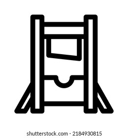 guillotine icon or logo isolated sign symbol vector illustration - high quality black style vector icons
