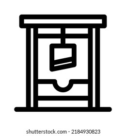 guillotine icon or logo isolated sign symbol vector illustration - high quality black style vector icons
