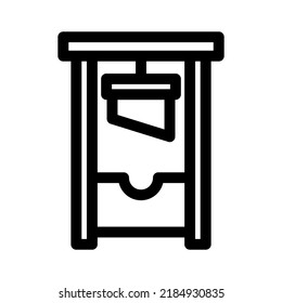 guillotine icon or logo isolated sign symbol vector illustration - high quality black style vector icons
