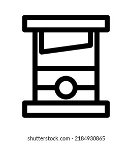 guillotine icon or logo isolated sign symbol vector illustration - high quality black style vector icons

