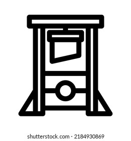 guillotine icon or logo isolated sign symbol vector illustration - high quality black style vector icons
