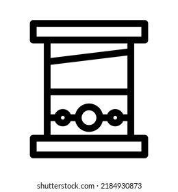 guillotine icon or logo isolated sign symbol vector illustration - high quality black style vector icons
