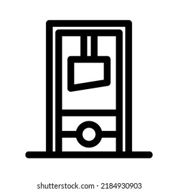 guillotine icon or logo isolated sign symbol vector illustration - high quality black style vector icons

