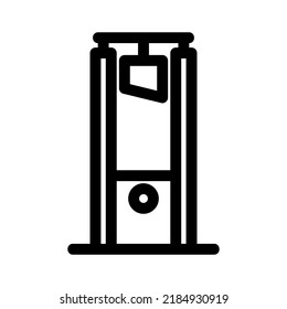 guillotine icon or logo isolated sign symbol vector illustration - high quality black style vector icons
