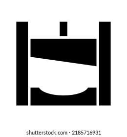 guillotine icon or logo isolated sign symbol vector illustration - high quality black style vector icons
