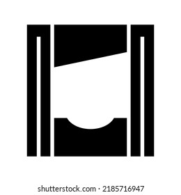 guillotine icon or logo isolated sign symbol vector illustration - high quality black style vector icons
