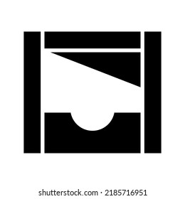 guillotine icon or logo isolated sign symbol vector illustration - high quality black style vector icons
