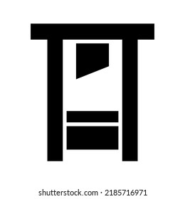guillotine icon or logo isolated sign symbol vector illustration - high quality black style vector icons
