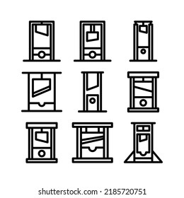 guillotine icon or logo isolated sign symbol vector illustration - Collection of high quality black style vector icons
