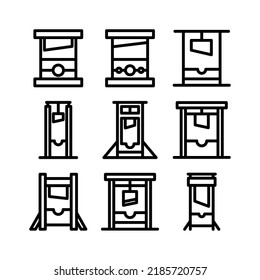 guillotine icon or logo isolated sign symbol vector illustration - Collection of high quality black style vector icons
