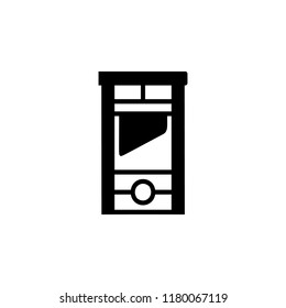 guillotine icon. Simple glyph vector of Halloween set for UI and UX, website or mobile application on white background