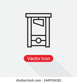 Guillotine Icon Vector Illustration Eps10