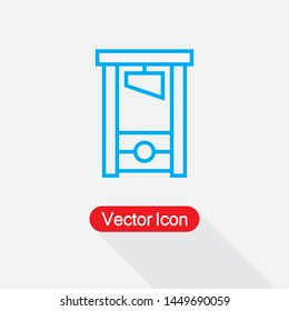 Guillotine Icon Vector Illustration Eps10