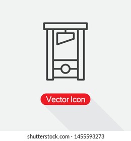 Guillotine Icon Vector Illustration Eps10