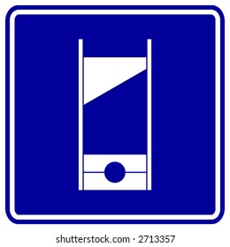 guillotine sign