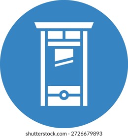 Ilustración de diseño de icono de Vector de guillotina
