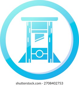 Diseño de icono de Vector de línea de guilotina