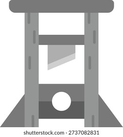 Guilotine Line vector Icon Design
