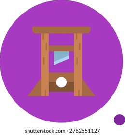 Guilotine vector Icon Design Illustration