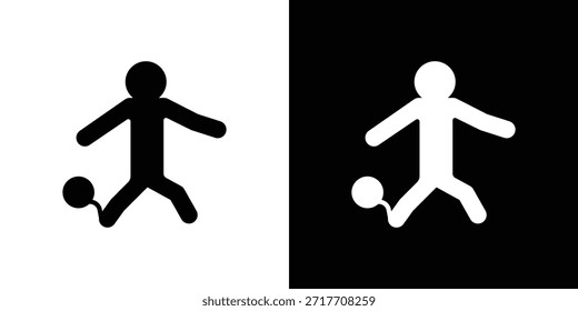 Pictograma preto achatado de ícone humano culpado. Para design gráfico e web.