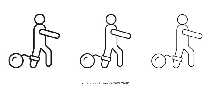 Ícone humano culpado. Ilustração de vetor de estilo minimalismo desenhado à mão