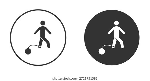 Culpado ícone humano forma silhueta gráfico simples símbolos clipart