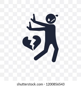 guilty human transparent icon. guilty human symbol design from Feelings collection. Simple element vector illustration on transparent background.