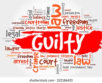 4 letter word using guilty