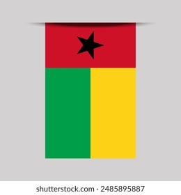 Ilustración vectorial de bandera de Anuncio de Guinea Bissau