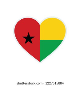 Guinea Bissau flag. Guinea Bissau  flag.