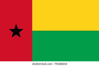 Guinea Bissau flag,