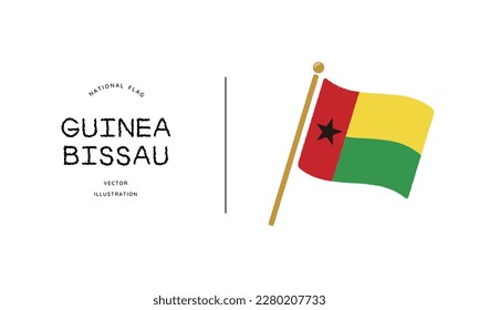 Guinea Bissau flag icon vector illustration