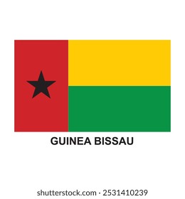 guinea bissau flag icon vector illustration design