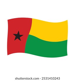 guinea bissau flag icon vector illustration design