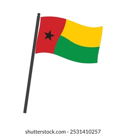 guinea bissau flag icon vector illustration design