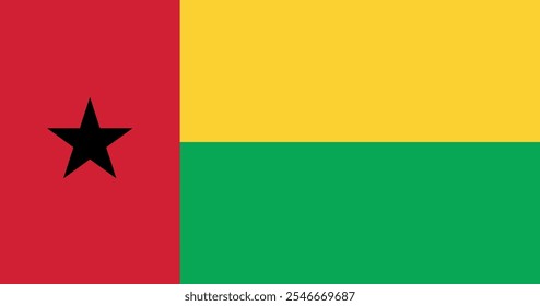 Guinea Bissau Flag Illustration Premium Quality High Resolution 300DPI