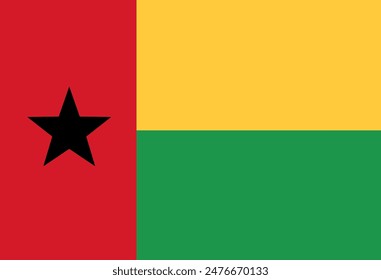 Guinea Bissau flag illustrator country flags
