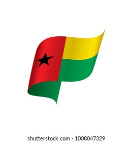 Guinea Bissau flag, vector illustration