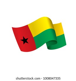 Guinea Bissau flag, vector illustration