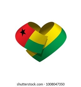 Guinea Bissau flag, vector illustration