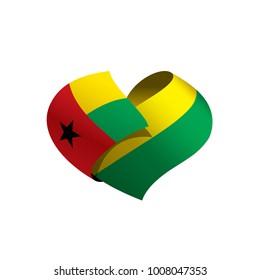 Guinea Bissau flag, vector illustration