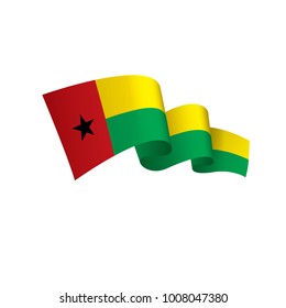 Guinea Bissau flag, vector illustration