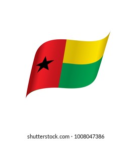Guinea Bissau flag, vector illustration