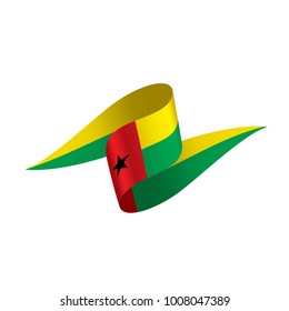Guinea Bissau flag, vector illustration
