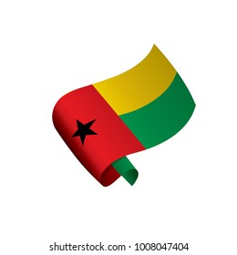 Guinea Bissau flag, vector illustration